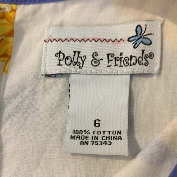 Polly & Friends 100% cotton dress with crinoline and underskirt - Picture 4 of 5